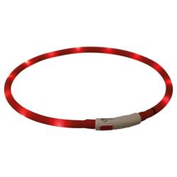 Trixie USB Flash lysring rød 70 cm