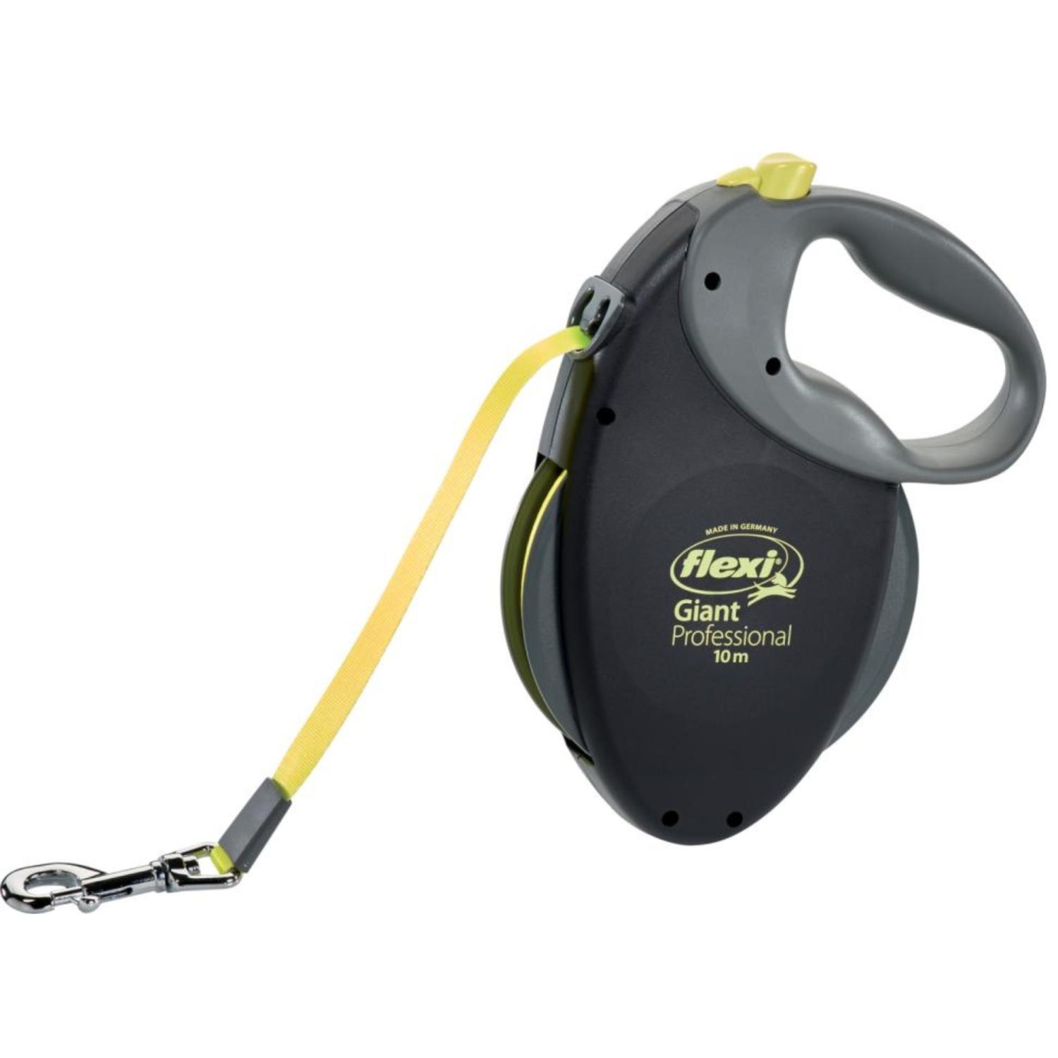 Flexi Giant Neon L båndline 10 meter til store hunde op til 50 kg