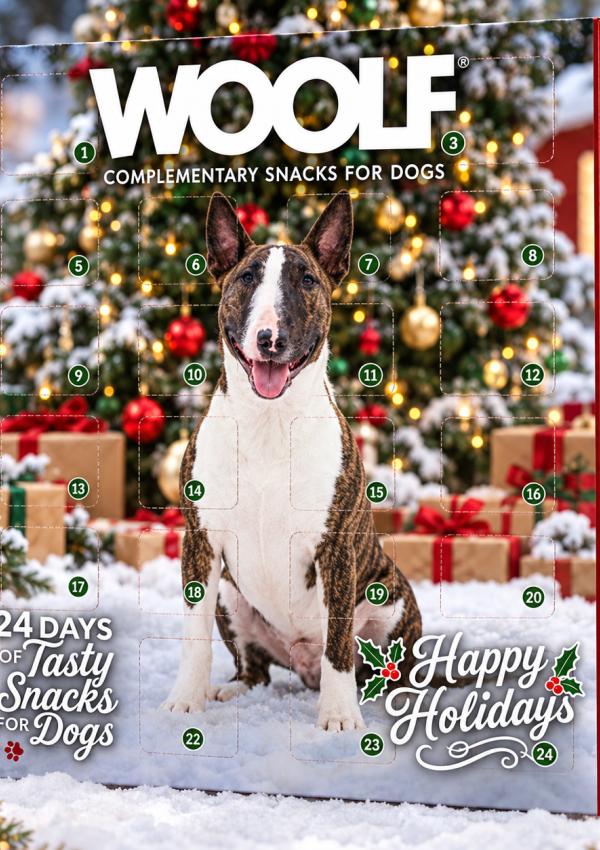 Woolf Julekalender til hunde – 24 lækre overraskelser