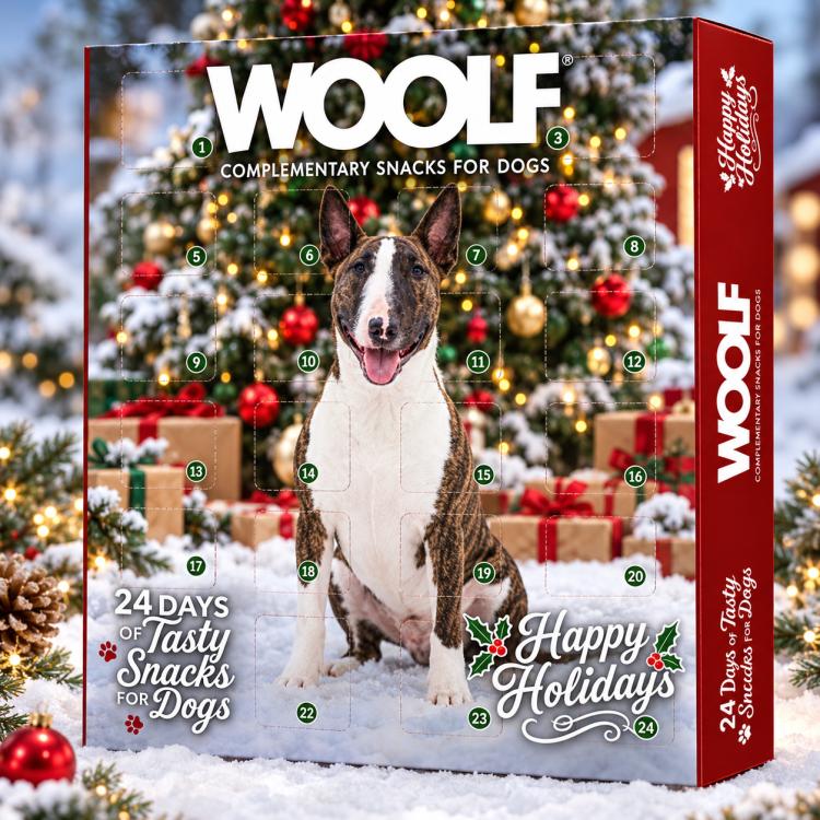 Woolf julekalender med hundegodbidder til december