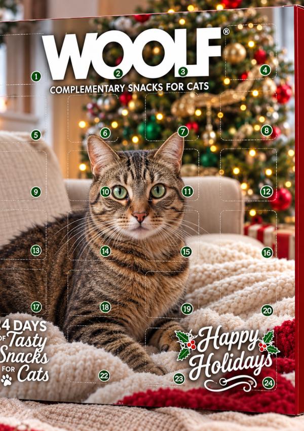 Woolf Julekalender til katte – 24 lækre overraskelser