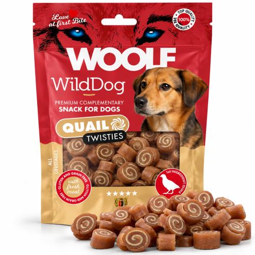 Woolf WildDog Quail & Cod Twisties 100g