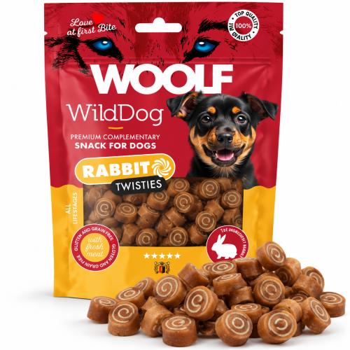 Woolf WildDog Rabbit & Cod Twisties 100g