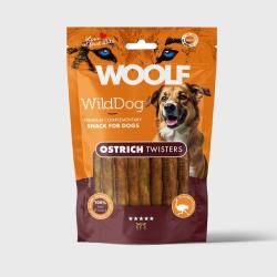 Woolf WildDog Ostrich Twister tyggegodbid til hund