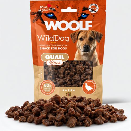 Woolf WildDog Soft Quail Bites 100g