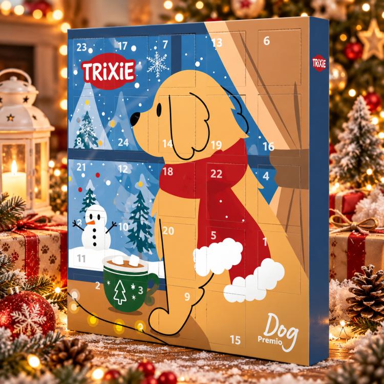 Trixie Premio julekalender til hund med 24 lækre godbidder