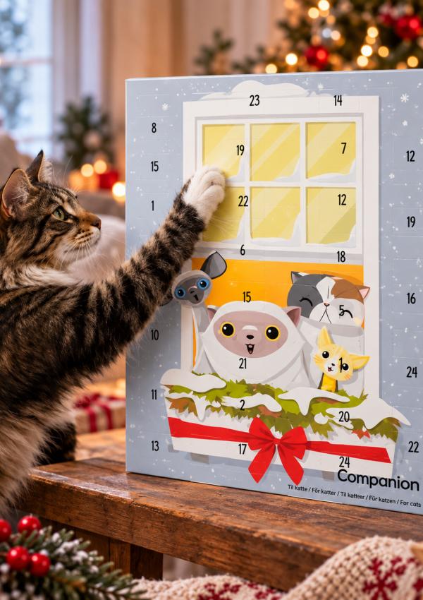 Companion Julekalender til kat – 24 lækre overraskelser