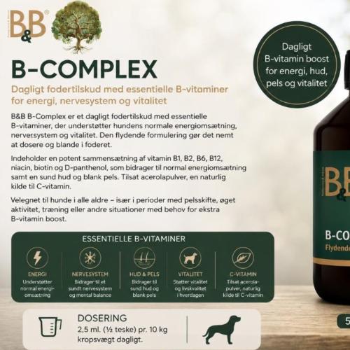 B-Complex til hund - Flydende 250 ml