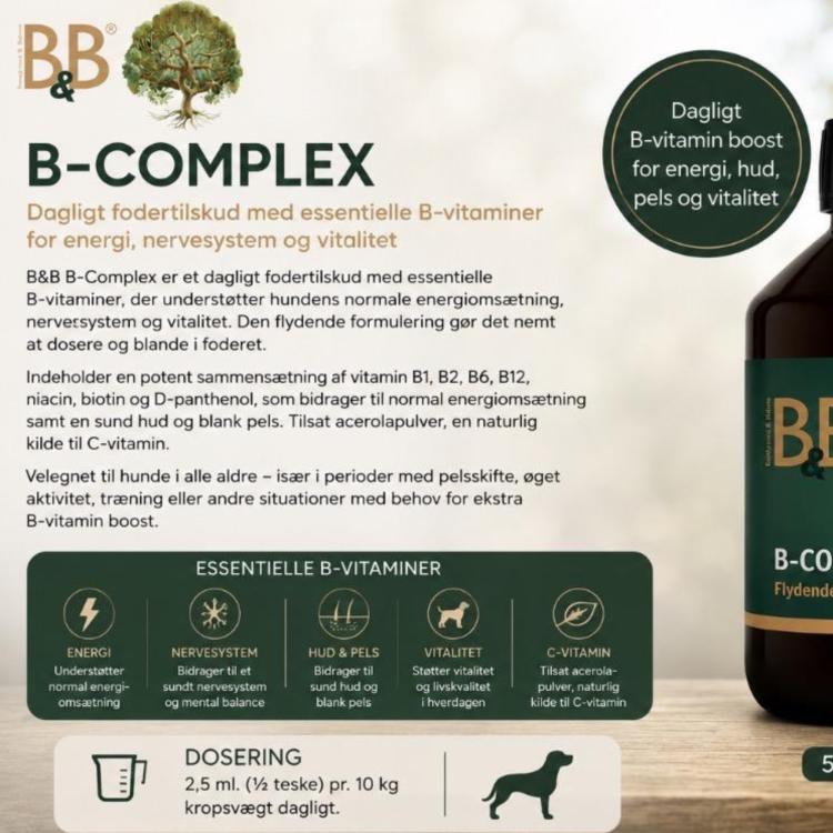 B-Complex til hund - Flydende 250 ml