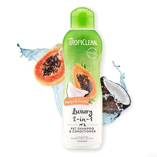 TropiClean Papaya Balsam og shampoo i 1