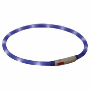 USB Genopladelig Lyshalsbånd blå