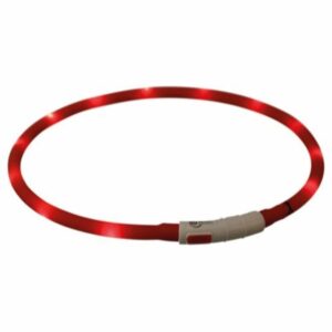 USB Genopladelig Lyshalsbånd rød
