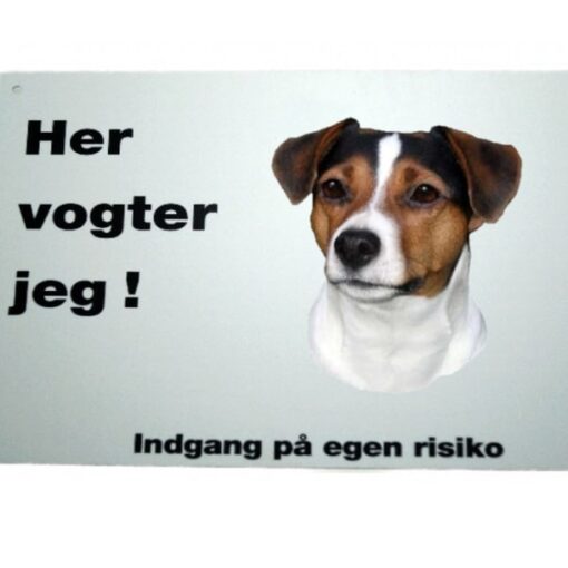 Advarsels skilt Dansk Svensk Gårdhund