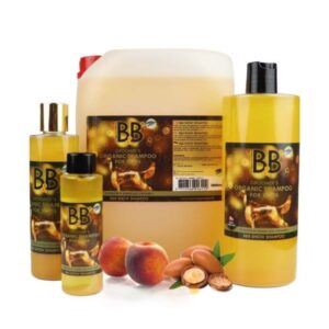 B&B show shampoo med fersken og guldstøv