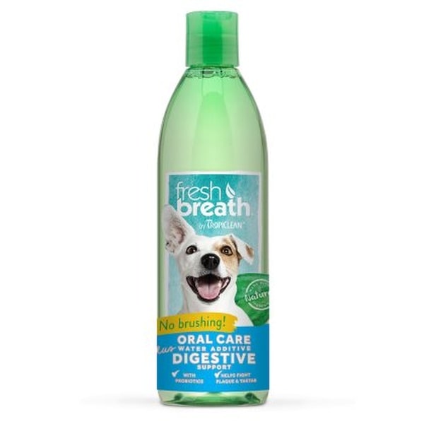 Fresh breath tilsættes drikkevand for friskere ånde på hund.