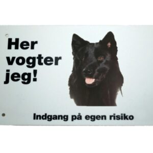 Advarsels skilt Svensk laphund