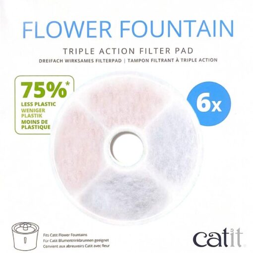 Filtersæt til Catit Flower. 6 stk